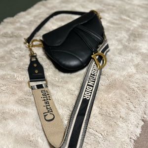 Dior Black and Tan Crossbody Bag